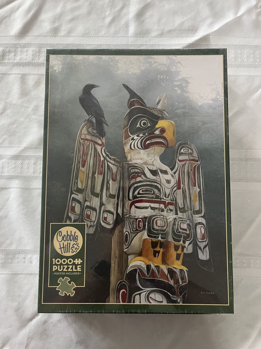 Brand New Sealed Cobble Hill Totem Pole in the Mist 1000 Piece Puzzle - Terry Isaac Art