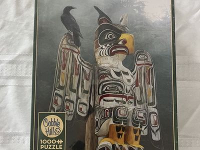 Brand New Sealed Cobble Hill Totem Pole in the Mist 1000 Piece Puzzle - Terry Isaac Art