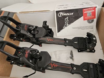 Tyrolia Ambition 12 Carbon Touring Ski Bindings - Black/Red