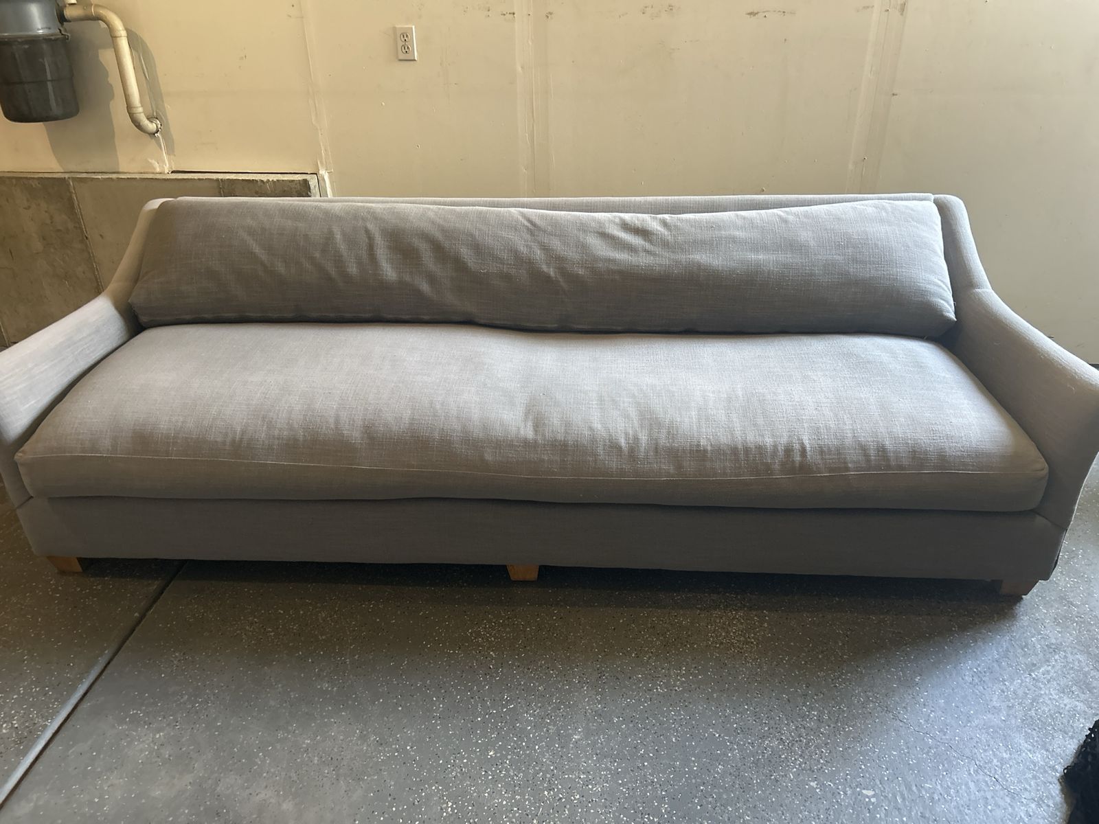 Modern Gray Fabric Sofa