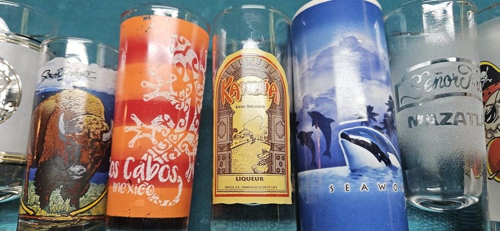 SHOT GLASSES over 24 glass Lot.