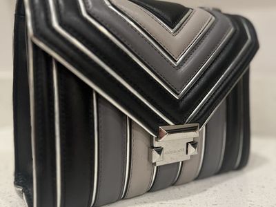 Michael Kors Whitney Chevron Crossbody Leather Bag