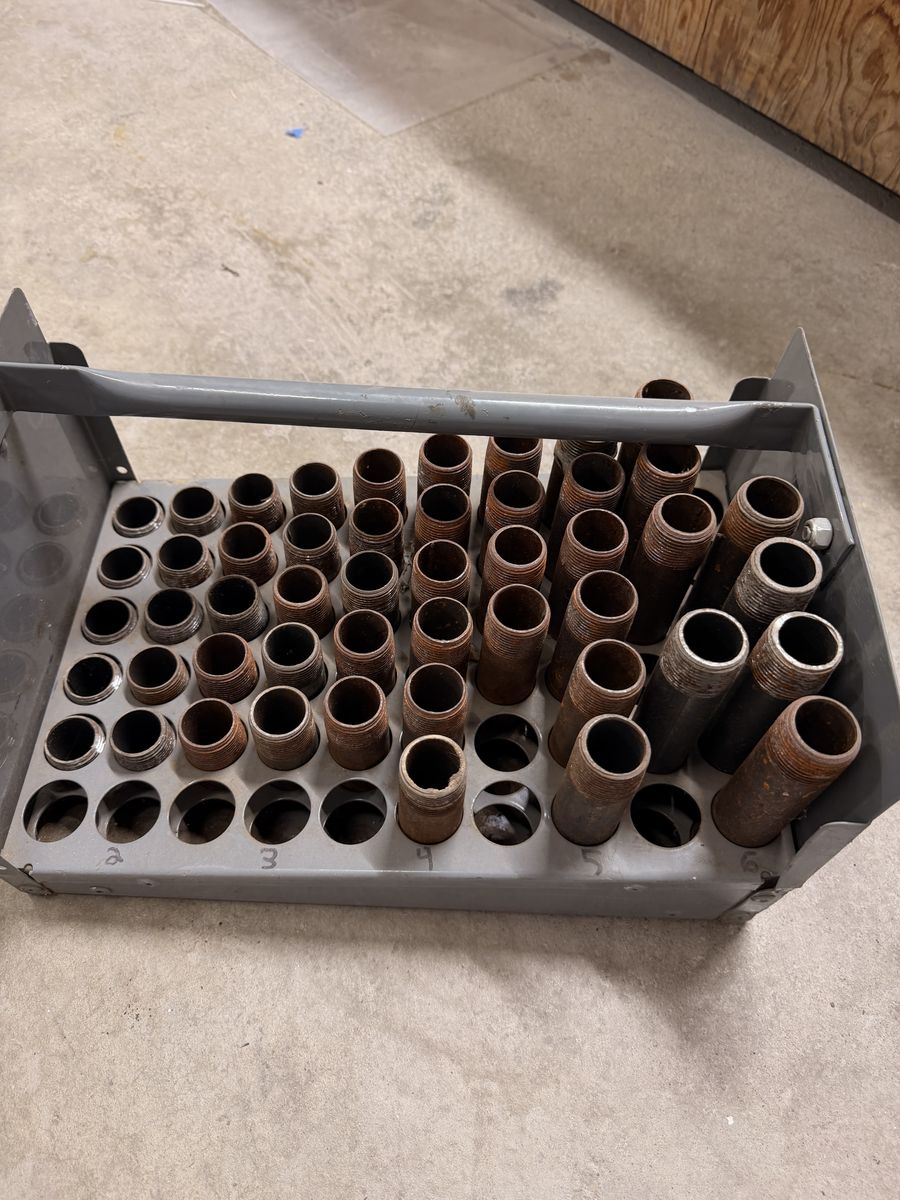 Three-Quarter Inch Black Nipple Tray, Plumbers