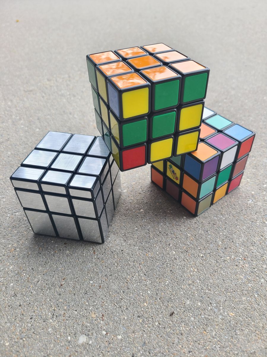 Set of 3 rubix cubes