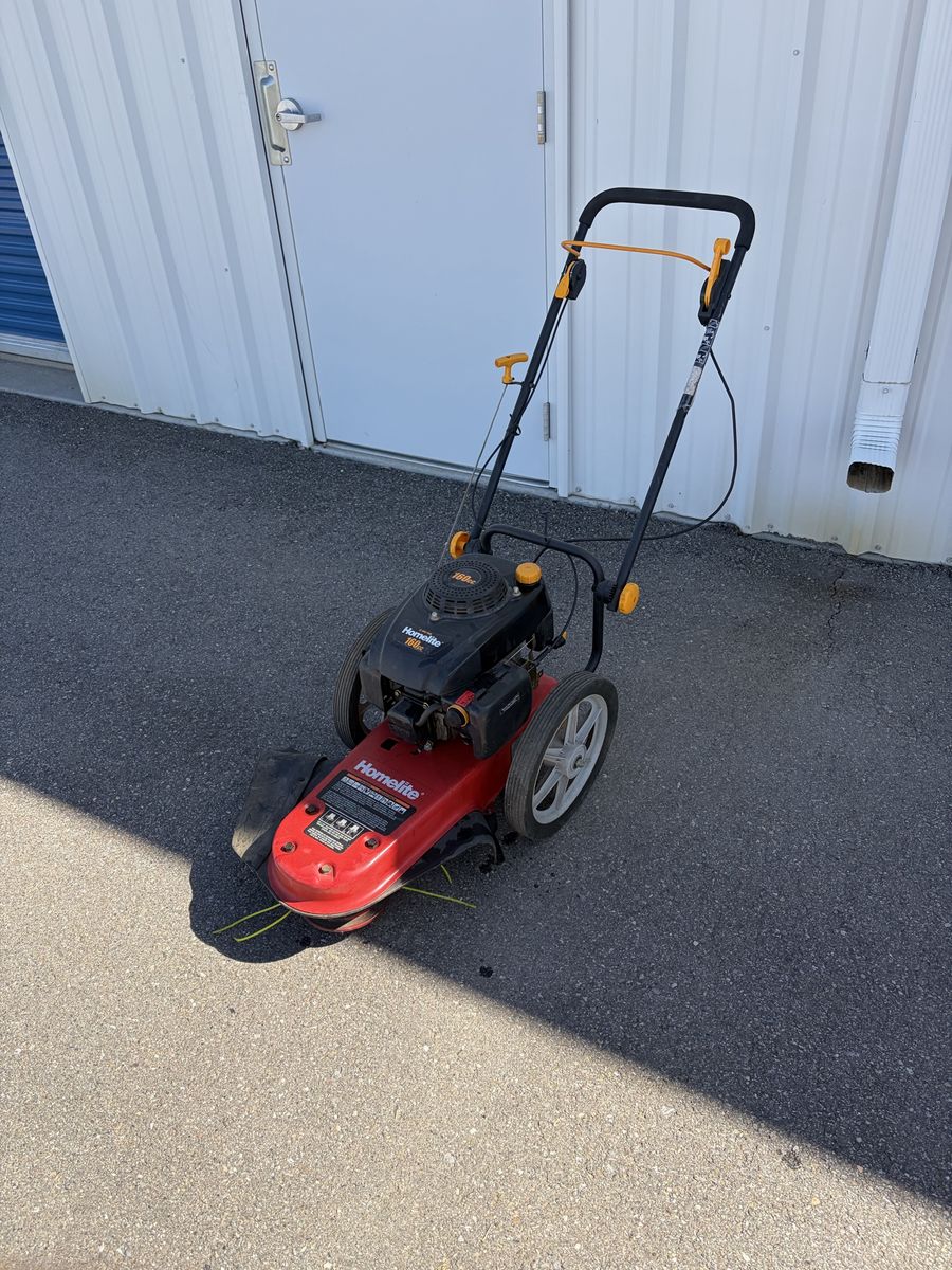 Homelite 160cc Wheeled String Trimmer Walk-Behind Brush Cutter