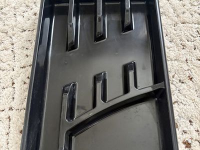 Black Plastics Utensils Tray