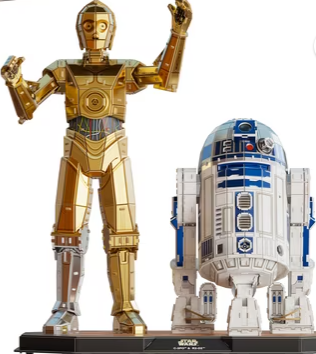 4D Build Star Wars C-3PO & R2-D2 Model Set – Fully Assembled