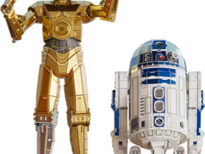 4D Build Star Wars C-3PO & R2-D2 Model Set – Fully Assembled