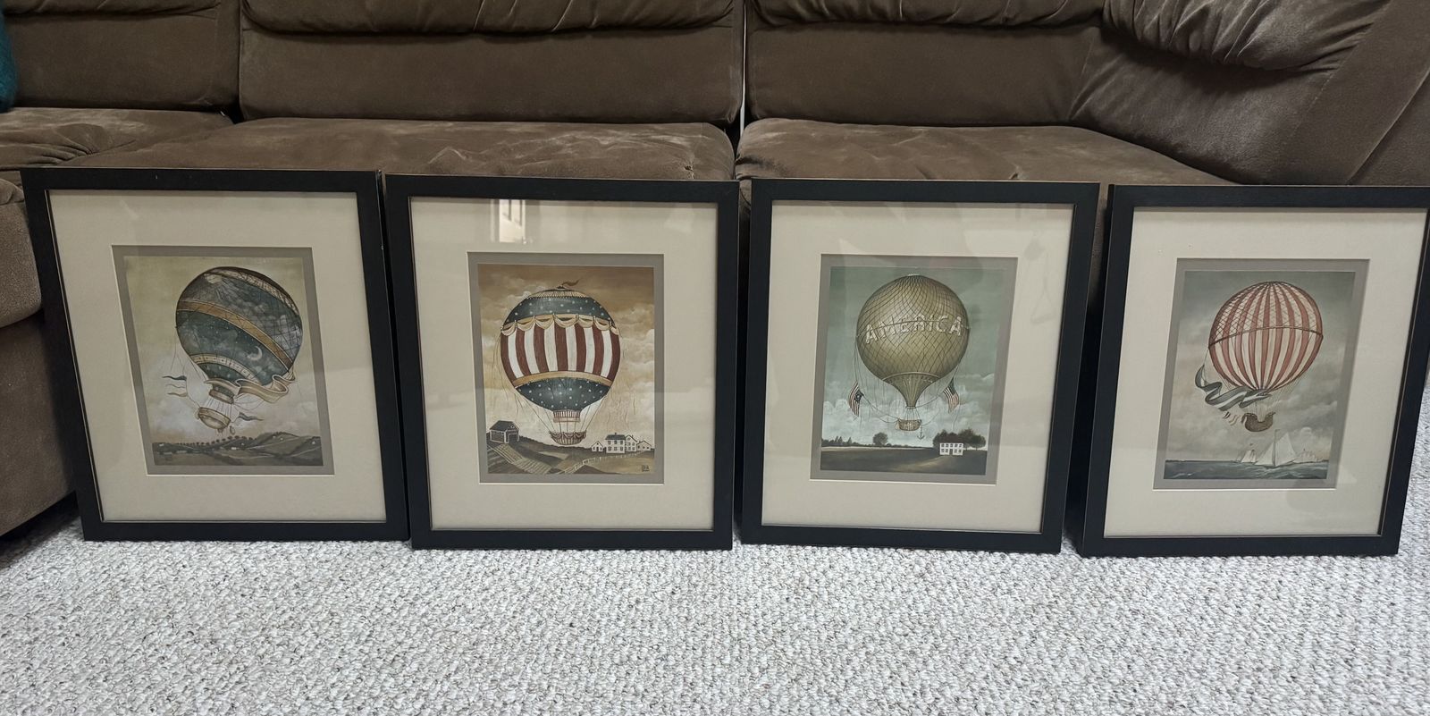 set of 4 Balloon prints