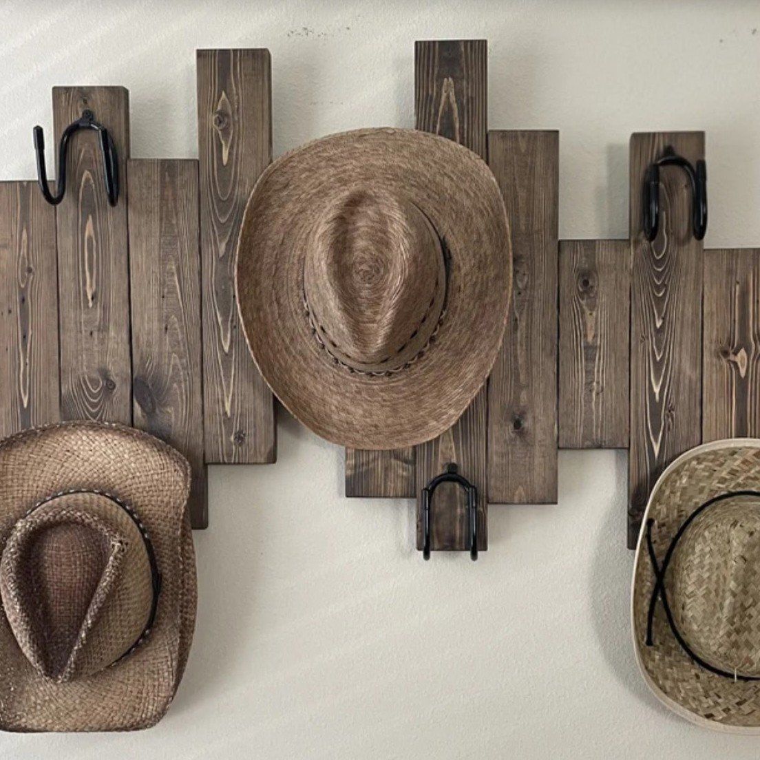 Rustic hat rack