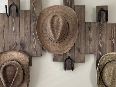 Rustic hat rack