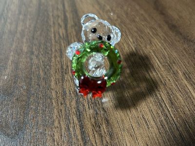 Swarovski crystal kris bear figurine