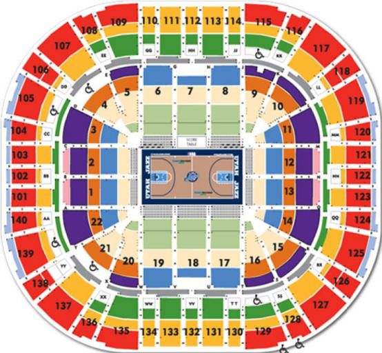 Jazz vs Raptors Toyota Club Row 2