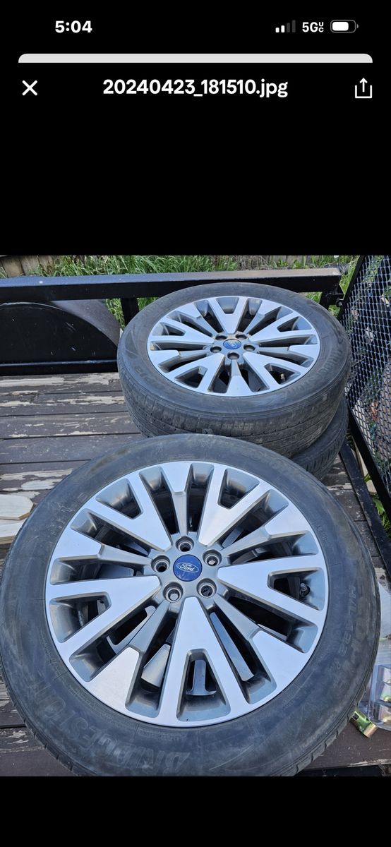 OEM Ford Factory Wheels and Tires Set