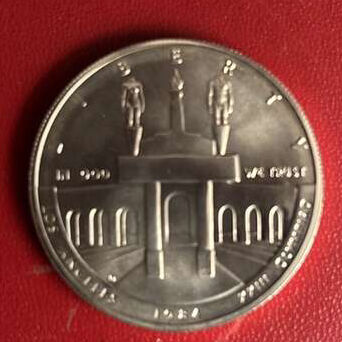 1984 D XXIII Olympiad 90% Silver Dollar