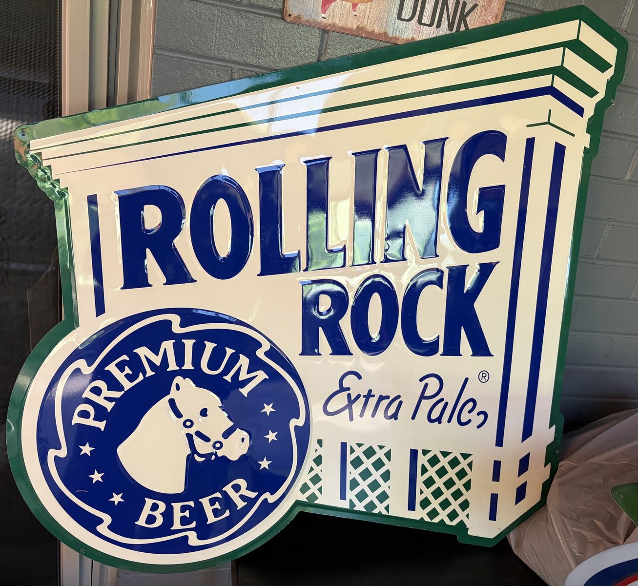 Rolling rock beer sign
