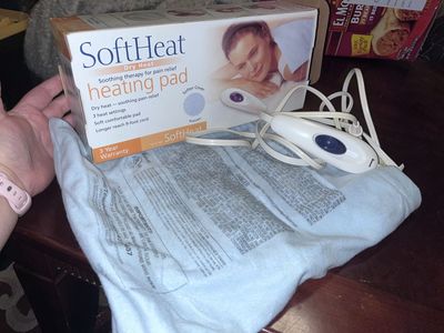 SoftHeat Dry Heat Soothing Pain Relief Heating Pad - 12"x14" with 3 Heat Settings
