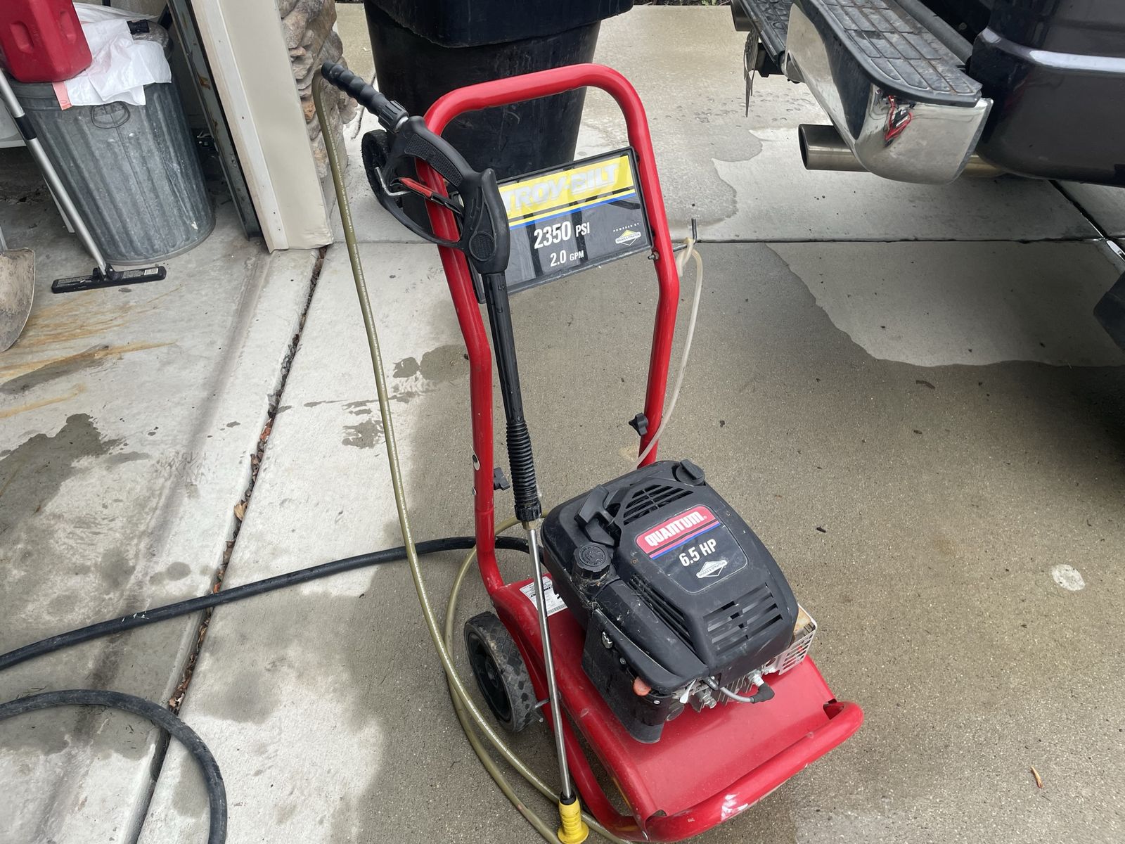 Troy Bilt pressure washer 6.5 HP