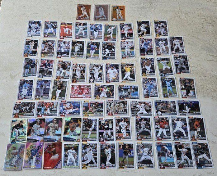 Topps Baseball Cards Lot - Adrian Beltre, Clayton Kershaw, Manny Machado, Connor Norby 71 cards rookies parallels inserts near m
