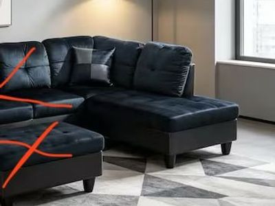 Right arm chaise