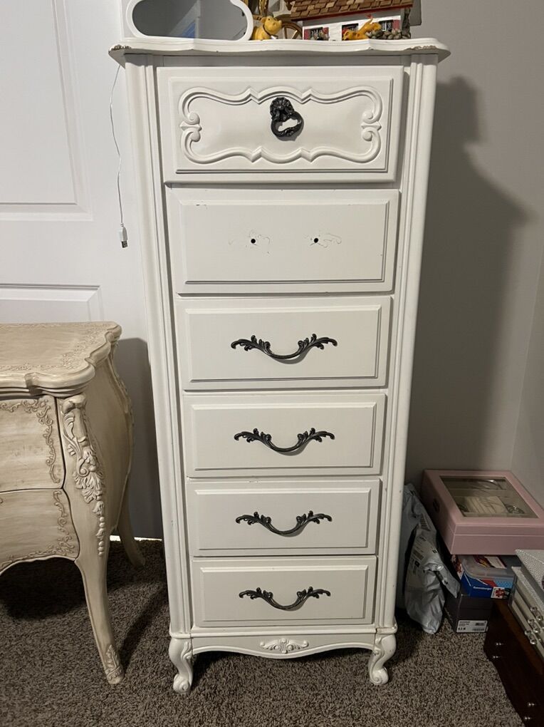 Antique Solid Wood Tall Dresser