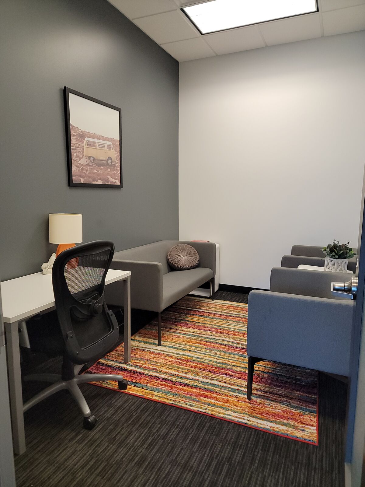 A flexible workspace designed to make your workday easier.