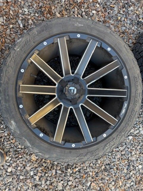 Toyo Open Country A/T III and Fuel Contra D616