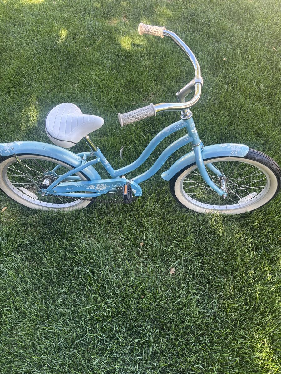 Mini cruiser with coaster brakes and 20” tires and in excellent condition and ready for your bike rider 40.00 cash only