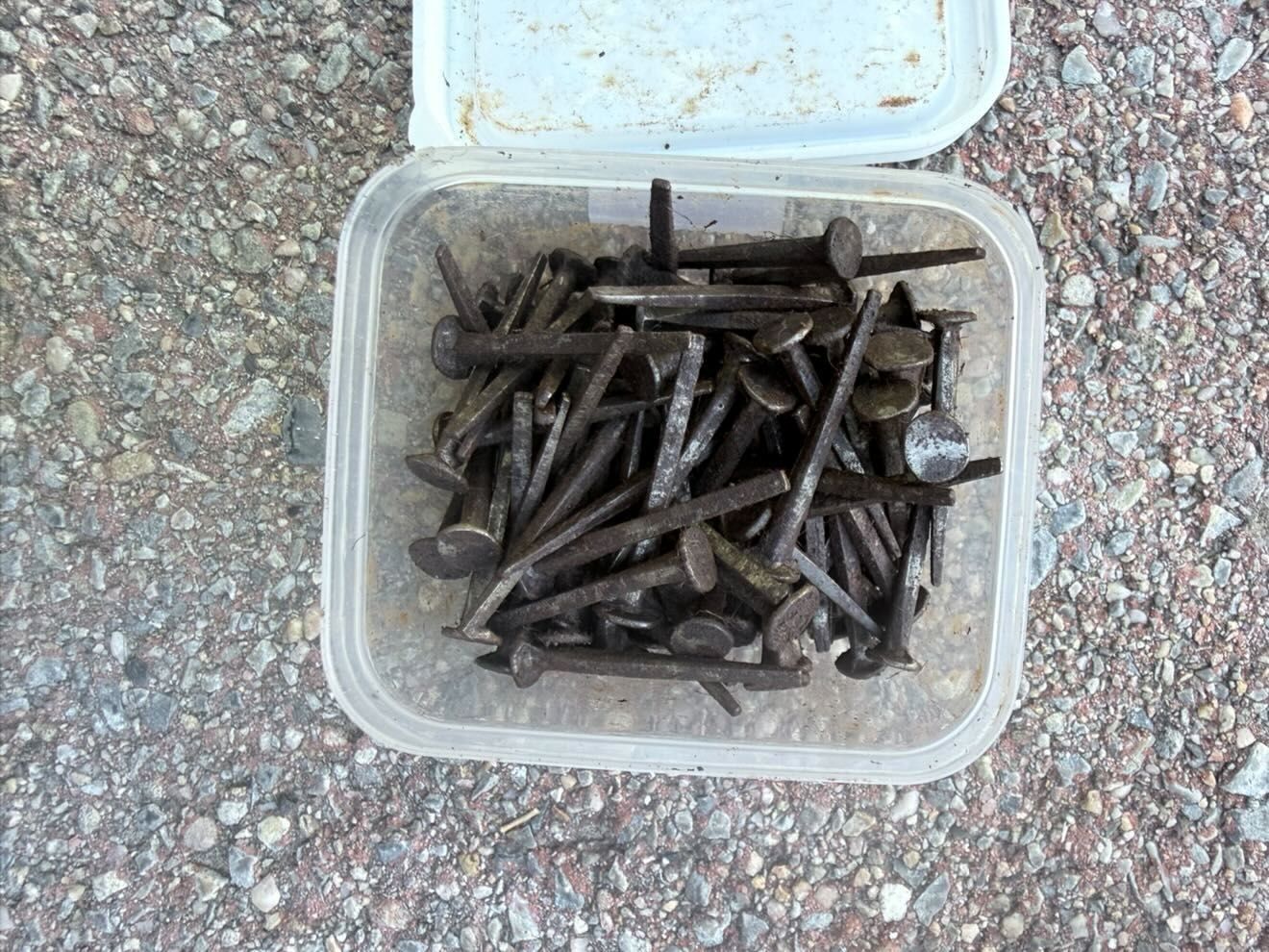 Collection of 18th Century Coffin Nails!