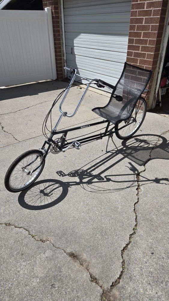 Vintage 1970s Huffy Penguin Monark High Rise Recumbent Bicycle