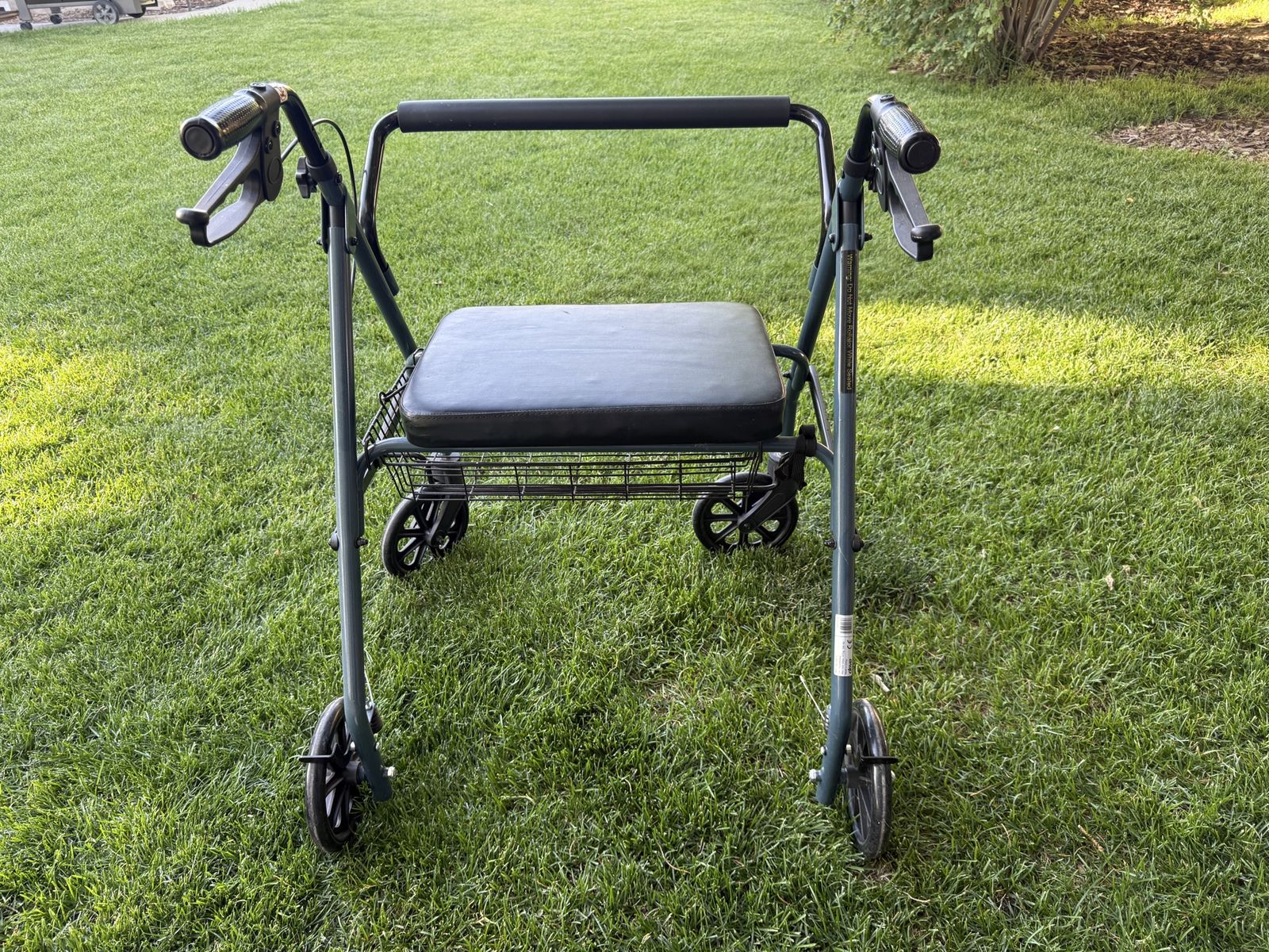 Extra Wide Rollator Walker with Seat & Basket – Folding