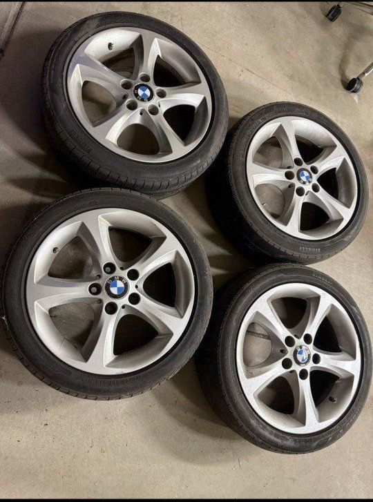 BMW OEM 18" 5-Spoke Wheels Great Condition!  Pirelli Tires - Set of 4