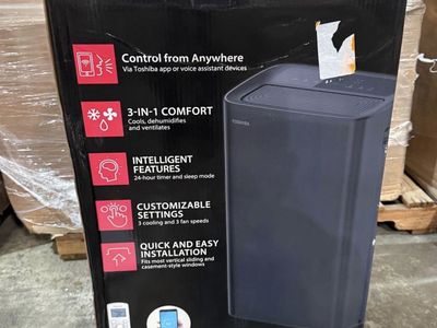 NEW Toshiba 10,000 (DOE) BTU 115-Volt Smart Wi-Fi Portable Air Conditioner up to 450 sq.