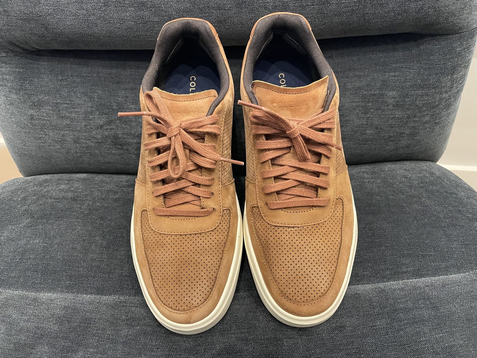 Cole Haan Mens Grand Crosscourt Perforated Leather Sneaker 9.5W