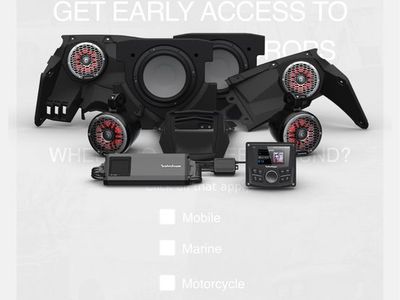 Rockford Fosgate stage five stereo for Can-Am X3