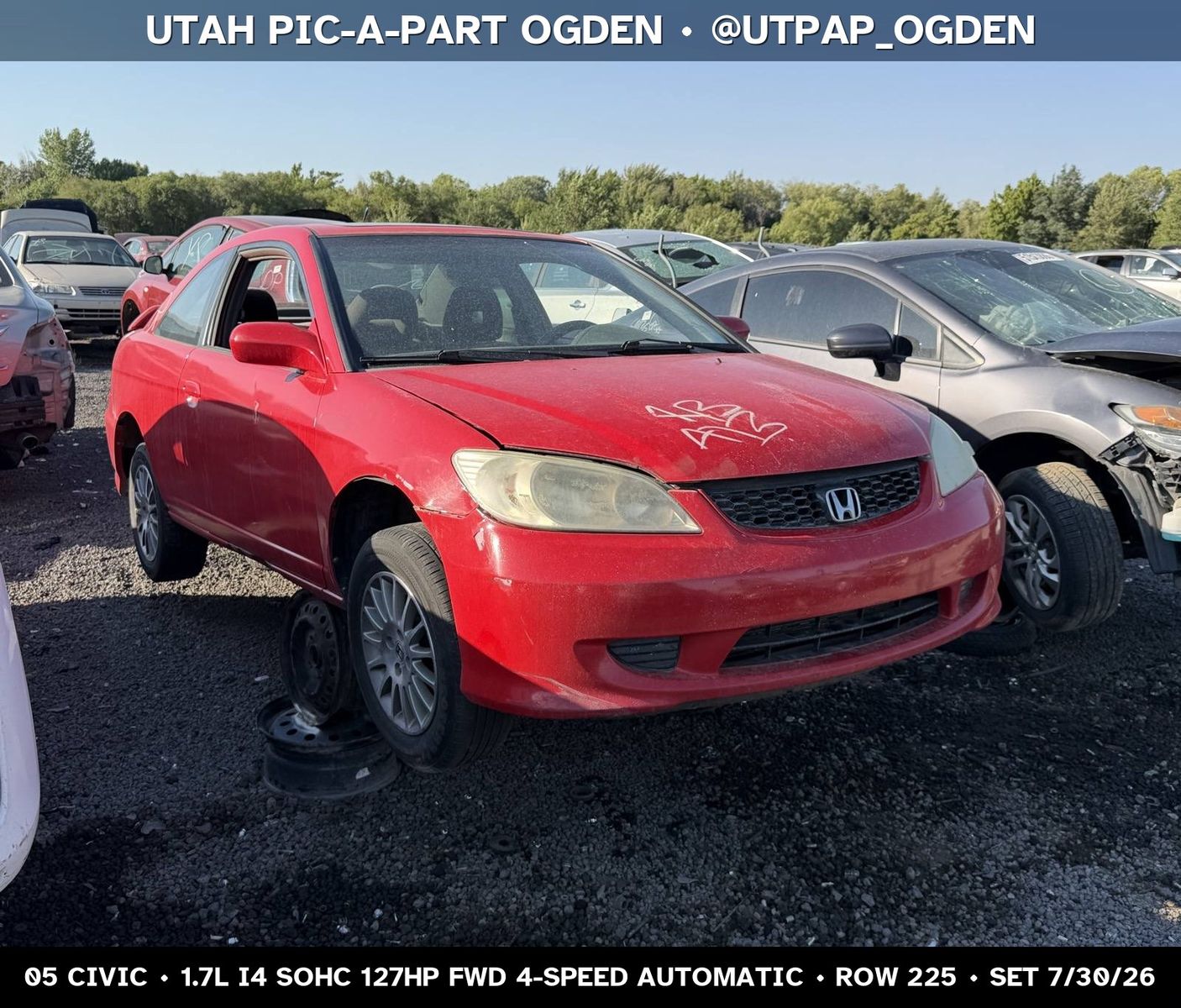 Just In! 2005 Honda Civic Parts - UTPAP Ogden