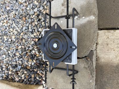 Universal Boat Seat Swarm Clamp Mount with Rotating Base