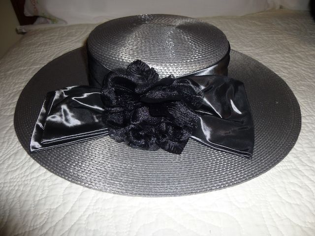 Fun New Silver and Black Hat - One of a Kind