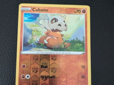 Pokemon TCG Cubone Reverse Holo 069/163 Battle Styles Card