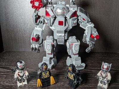 LEGO Marvel Avengers War Machine Buster (76124) Mech Suit & Minifigures - Complete Set