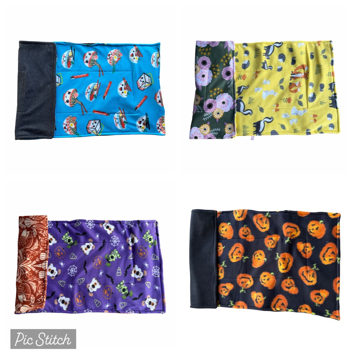 Handmade Fleece Small Pet Guinea Pig Cage Liner  24”x 47” New Washable Reversible.
