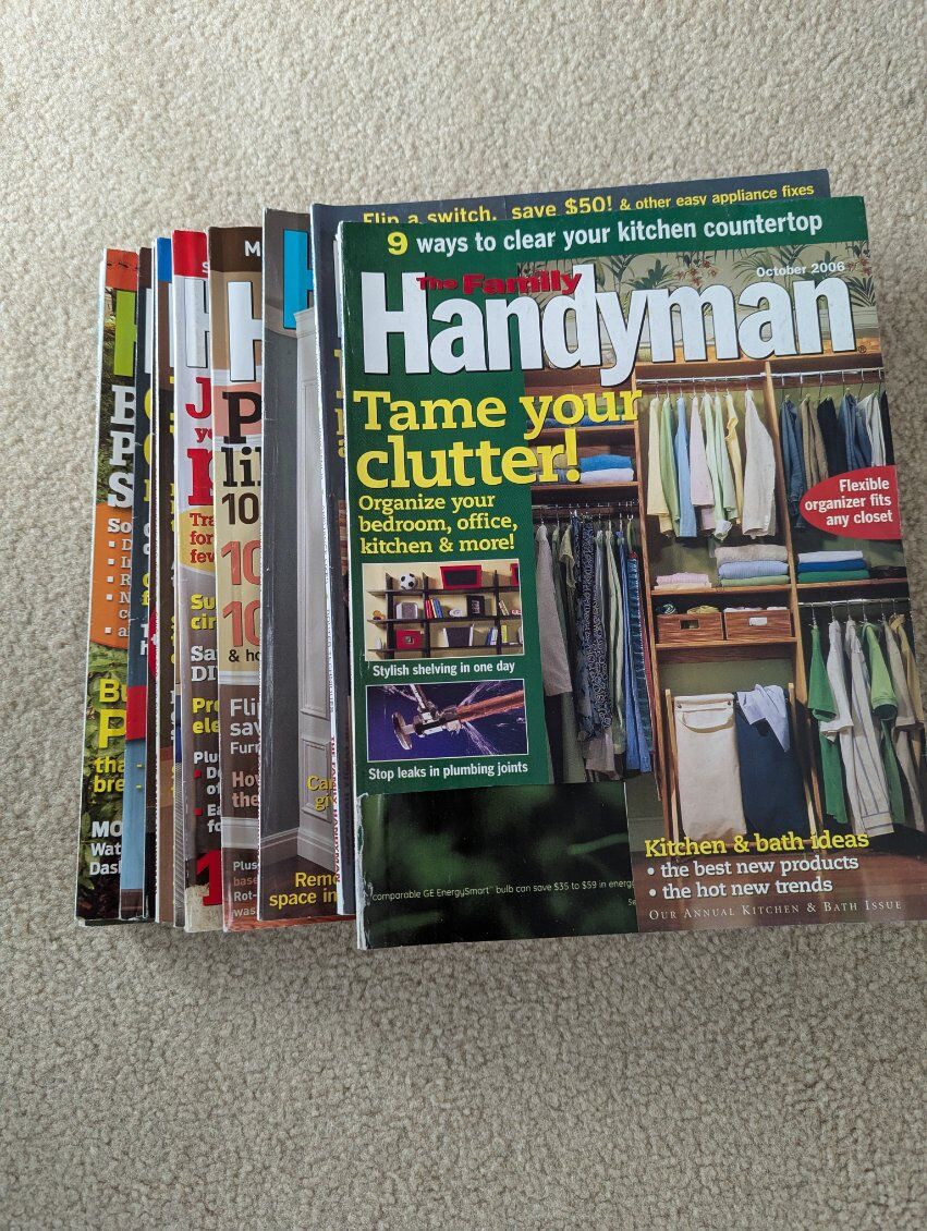 Fine Homebuilding and Family Handyman magazines