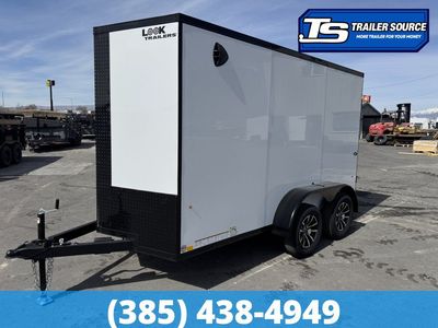 6x12 Look ST DLX Enclosed Cargo Trailer - 6'6" Interior - 7K GVWR - .080 PolyCor, Alloy Wheels, Black Out Package