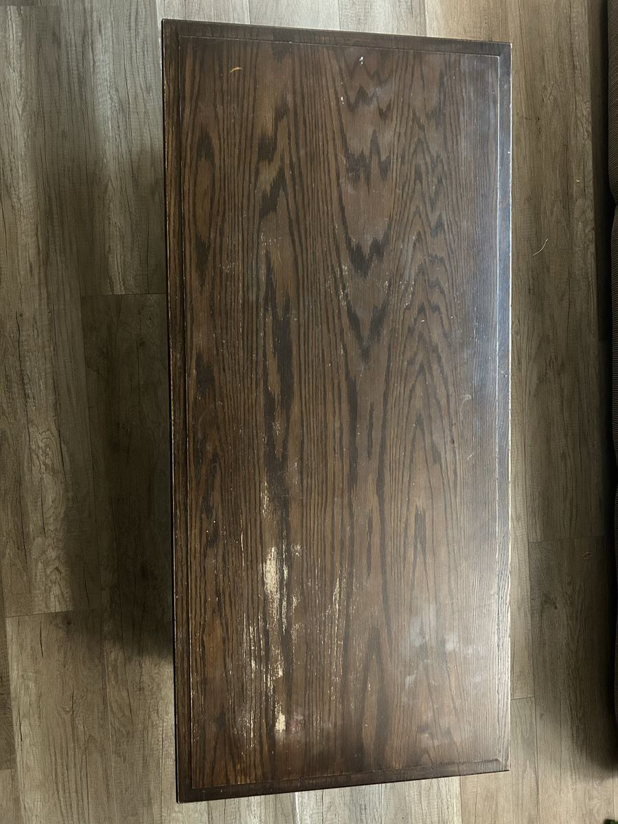 Wood coffee table and end table set