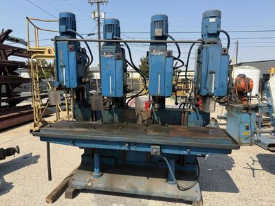 Four Head Solberga model SE1235 Drill Press setup