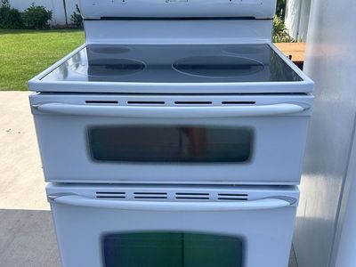 Maytag Gemini Double Oven Electric Range White Freestanding Stove