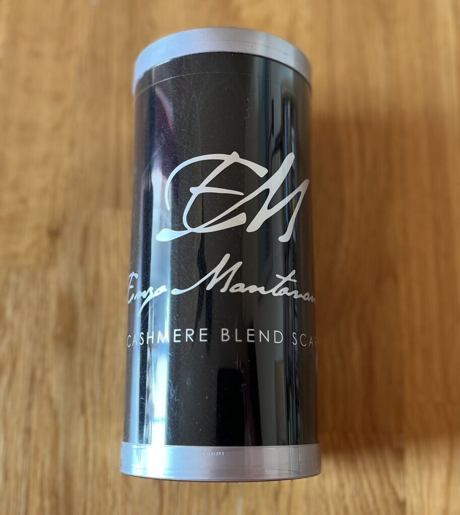 NEW Black Cashmere Blend Scarf.