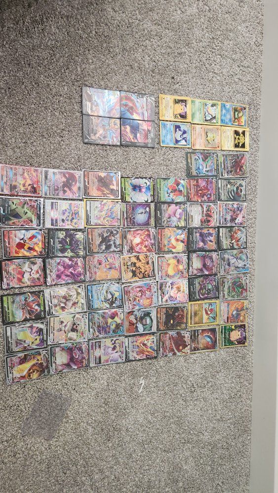 Pokémon TCG Card Lot: 100+ V & VMAX Ultra Rare Holo Cards, Plus Bonus Vintage Pikachu Cards!