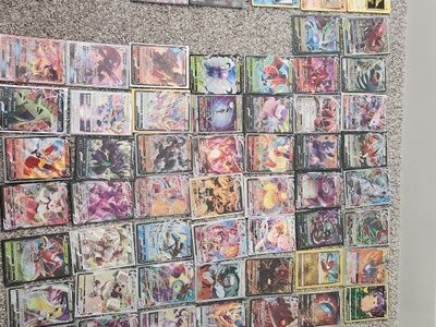 Pokémon TCG Card Lot: 100+ V & VMAX Ultra Rare Holo Cards, Plus Bonus Vintage Pikachu Cards!