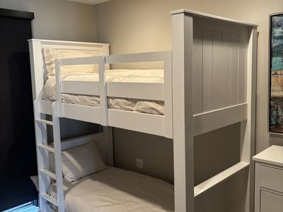 Sturdy twin XL wood bunk beds